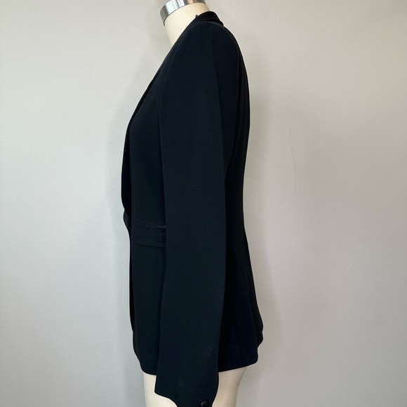 Rag & Bones Black Silk Lapel One Button Blazer - Picture 3 of 4